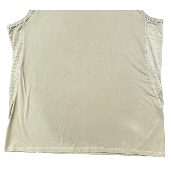 RVCA Men’s Tank Top XXL Green Sleeveless Athletic Performance Mesh Gym Shirt - Picture 3 of 8